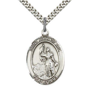 Saint Joan of Arc Sterling Silver Medal